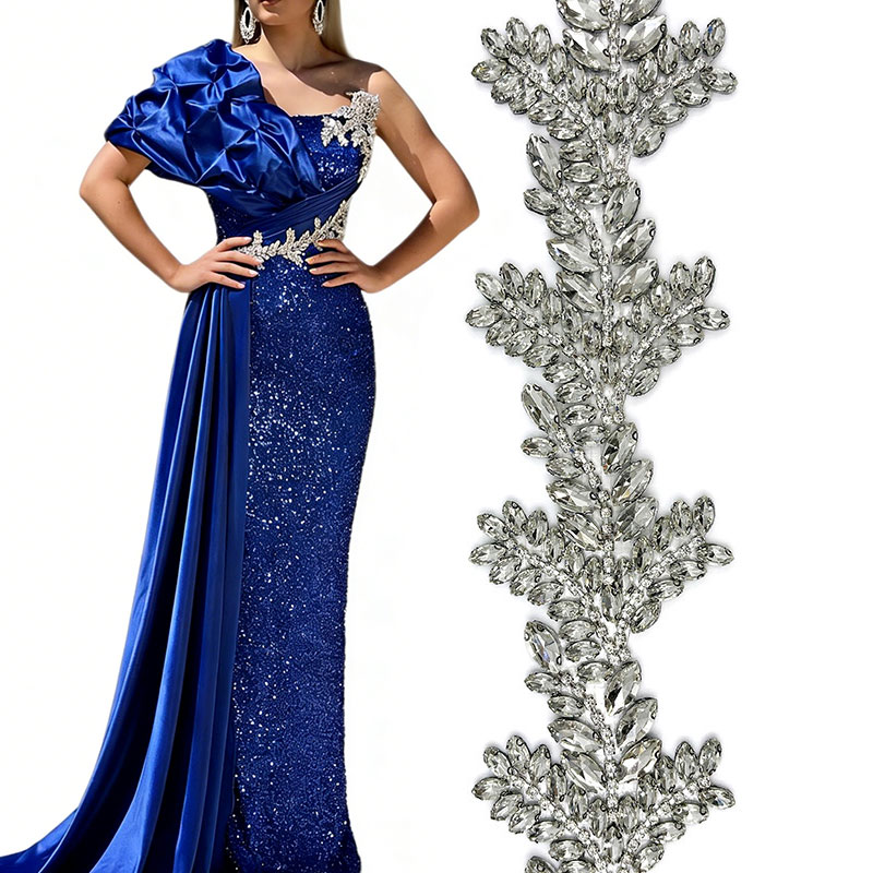 Hotfix Rhinestone Sheet - Applicazioni di Fiori in Strass Termoadesivi,