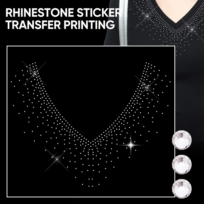 Hotfix Rhinestone Sheet - QIAO 1/2/4/6 Pezzi Adesivi Termoadesivi con