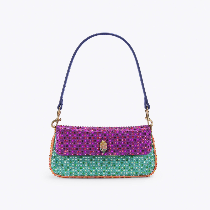 Sequin Fabric Panel - Borsa a Tracolla di Lusso da