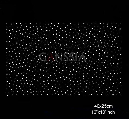 Hotfix Rhinestone Sheet - 4 pz/lotto (40x25 cm) Stelle Alla