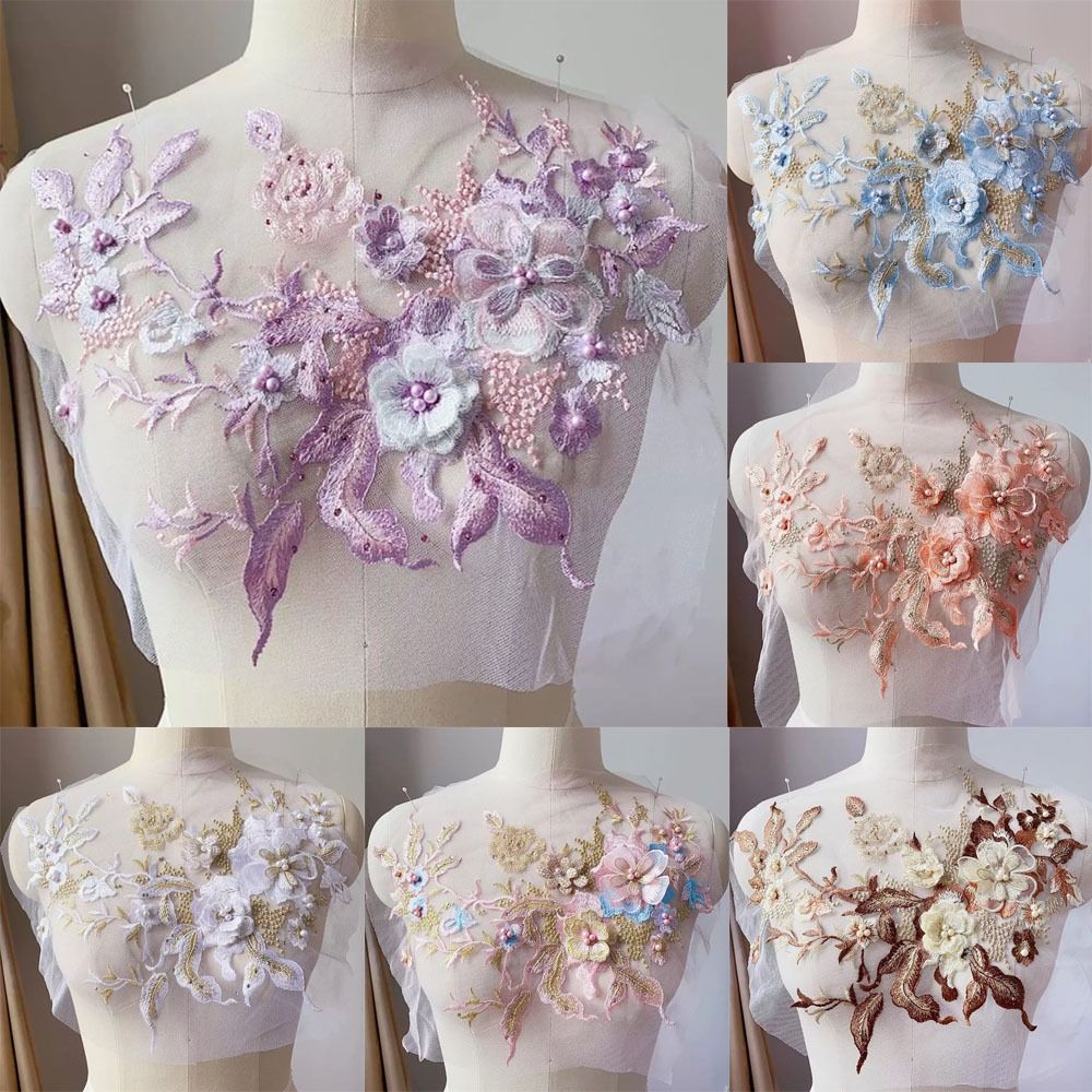 Fiori 3D Tessuti di pizzo con  - Embellishments For Scrapbooking recensione e prezzo