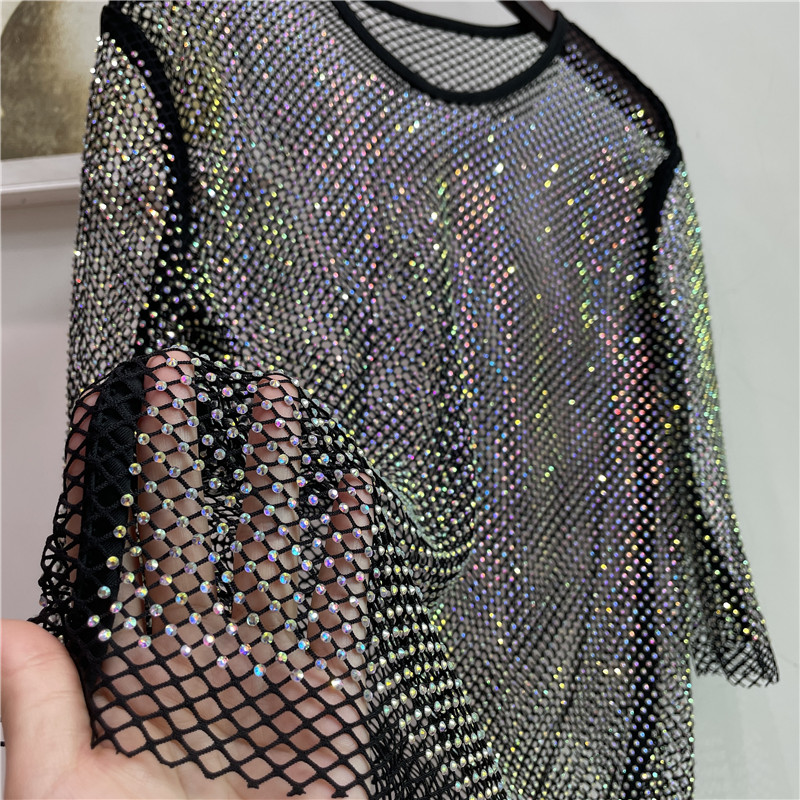 ColorShiny Diamonds Camicia ba - Crystal Mesh Fabric recensione e prezzo
