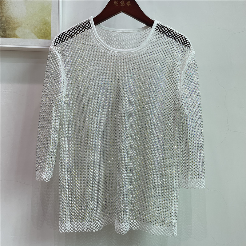 ColorShiny Diamonds Camicia ba - Crystal Mesh Fabric recensione e prezzo