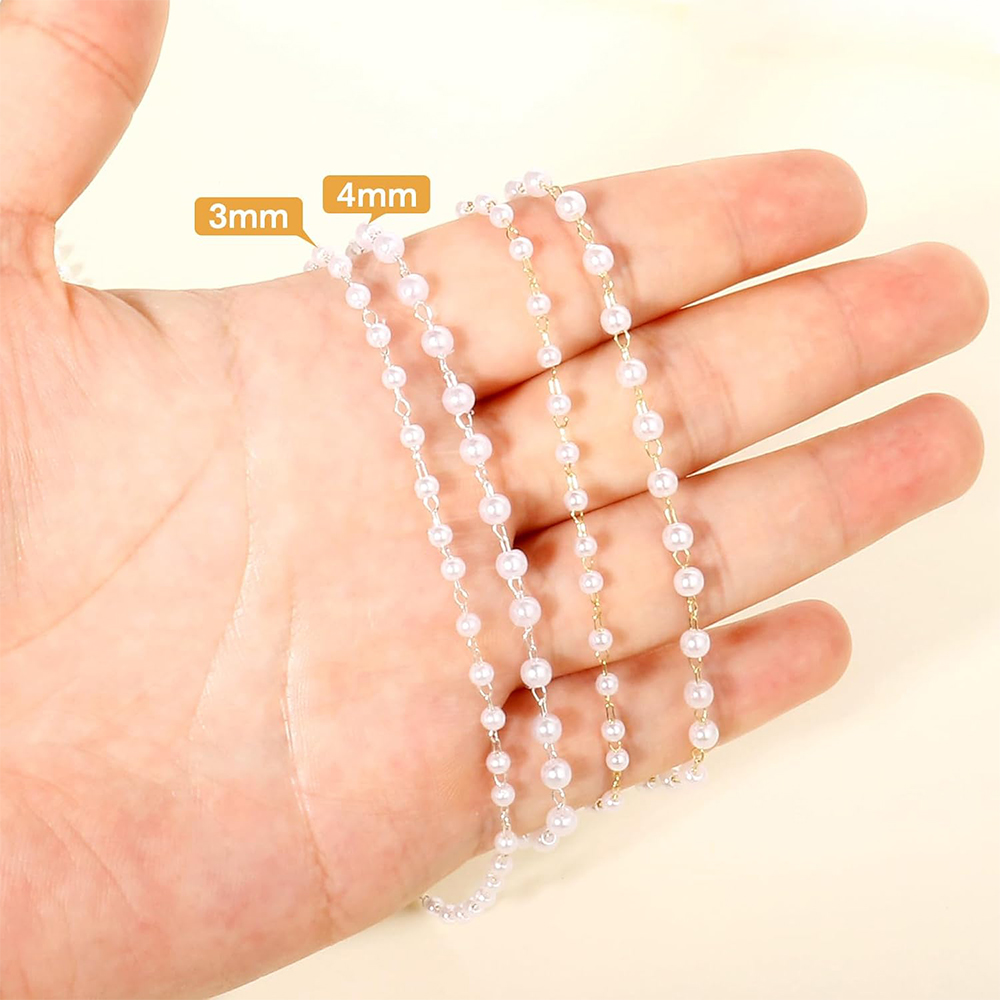 Catena a maglie in ottone plac - Pearl Trim Chain recensione e prezzo