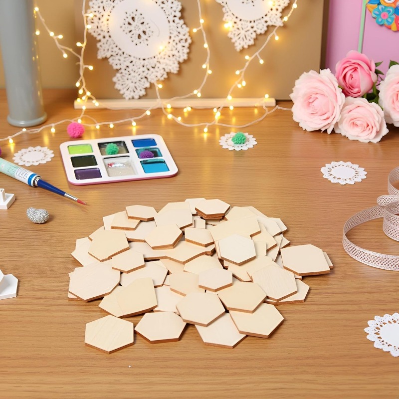 50 pezzi 4 cm pezzi esagonali  - Craft Embellishments recensione e prezzo
