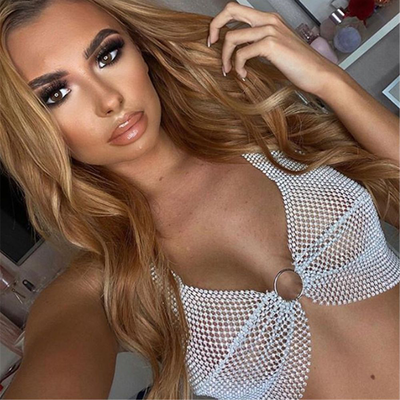 Top corto push up da donna sex - Crystal Mesh Fabric recensione e prezzo