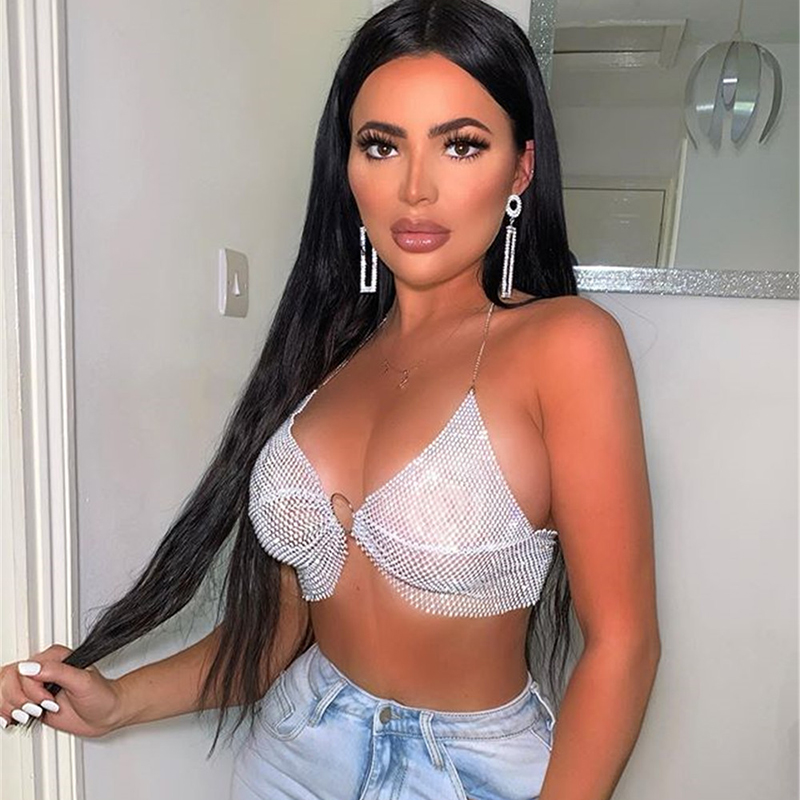 Top corto push up da donna sex - Crystal Mesh Fabric recensione e prezzo
