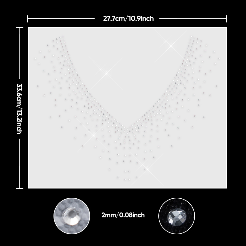 QIAO 1/2/4/6 Pezzi Adesivi Ter - Hotfix Rhinestone Sheet recensione e prezzo
