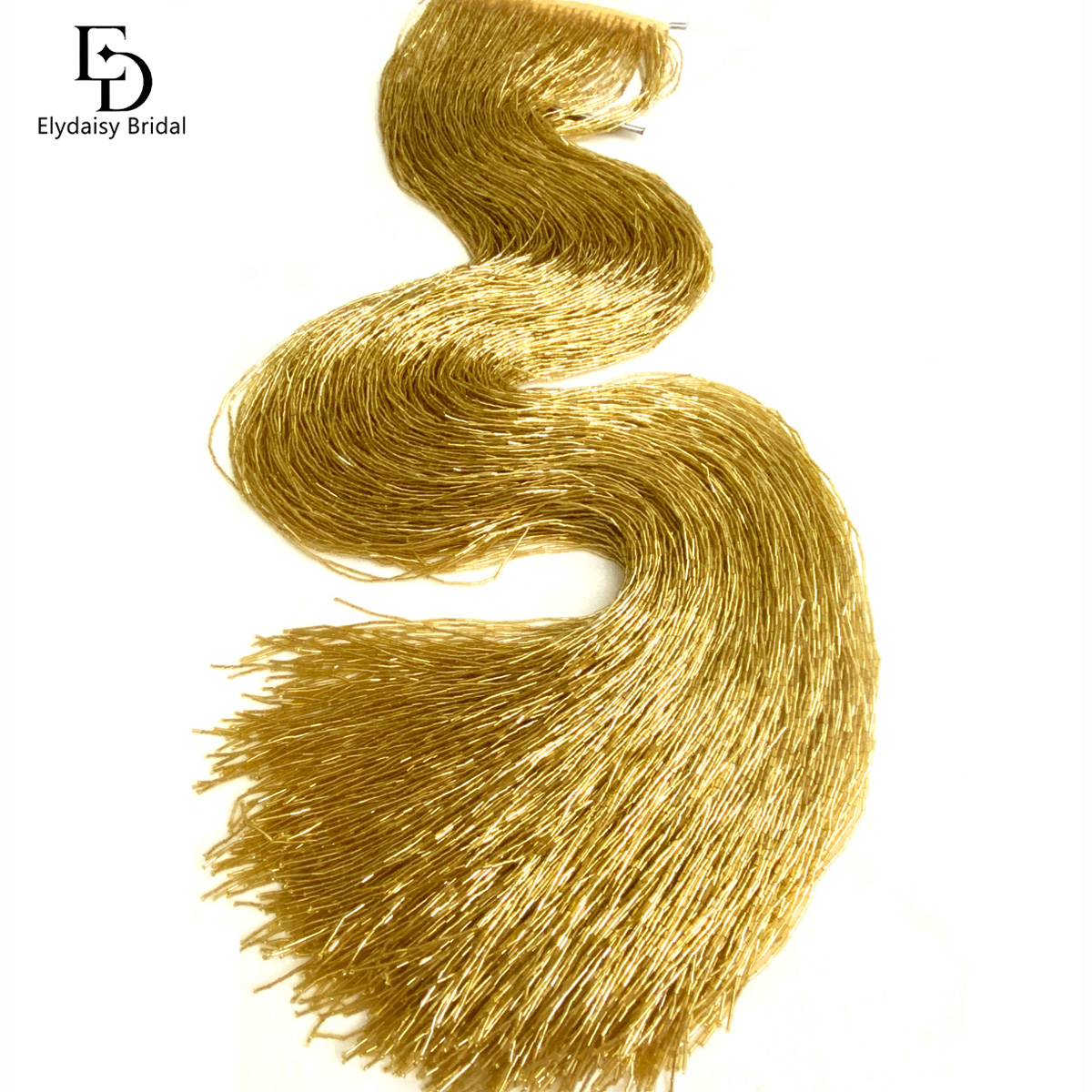 Nastro in Raso Champagne/Oro c - Beaded Trim Fringe recensione e prezzo